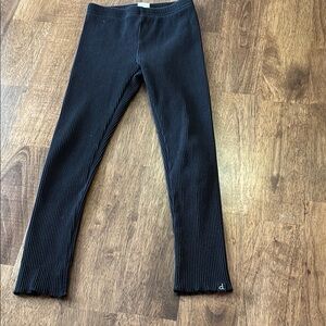 Deux par Deux black Ribbed Leggings